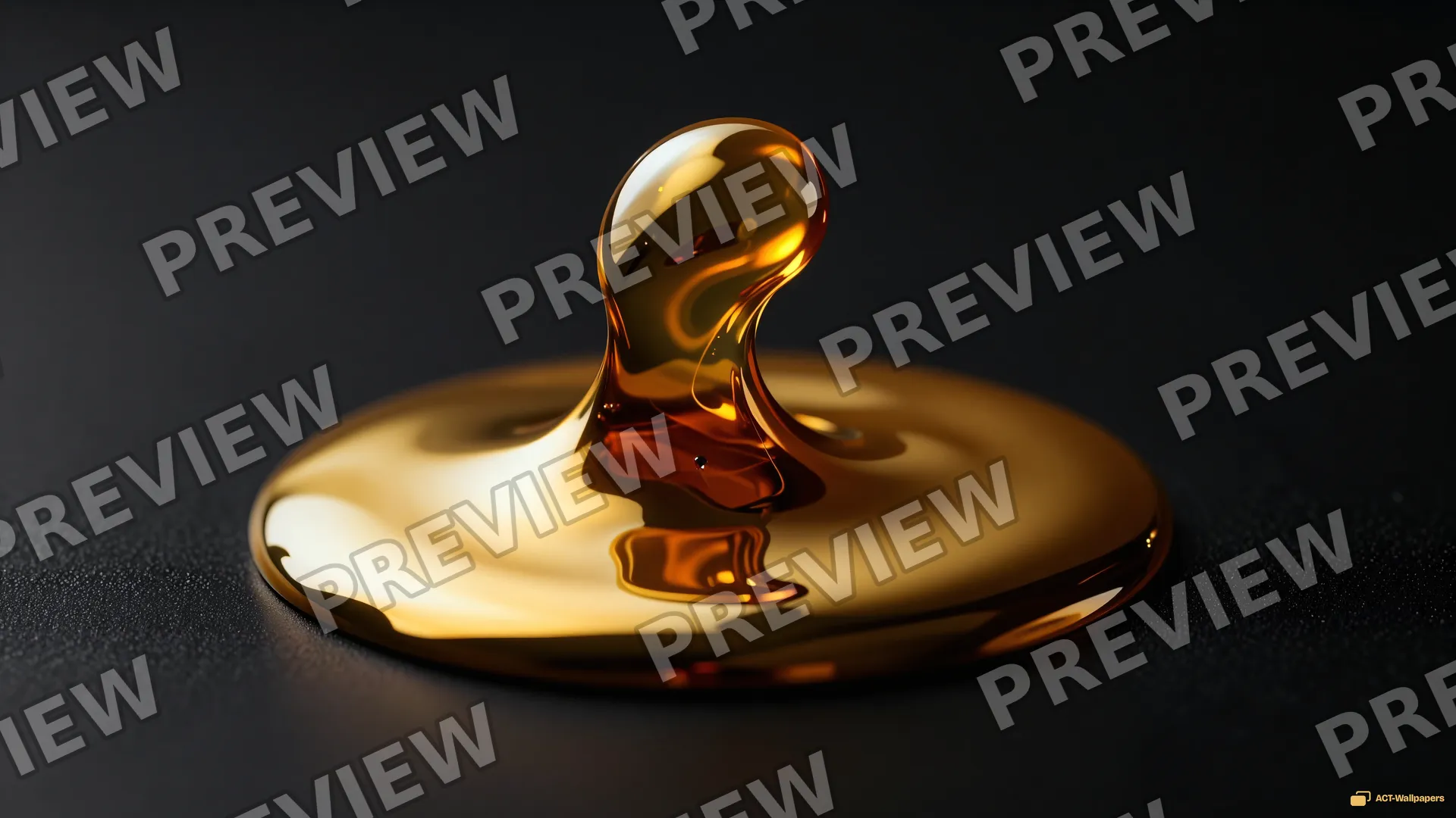 Molten Gold Fold — Chrome casting 4K wallpaper