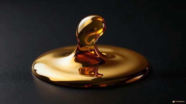 Molten Gold Fold — Chrome casting 4K wallpaper