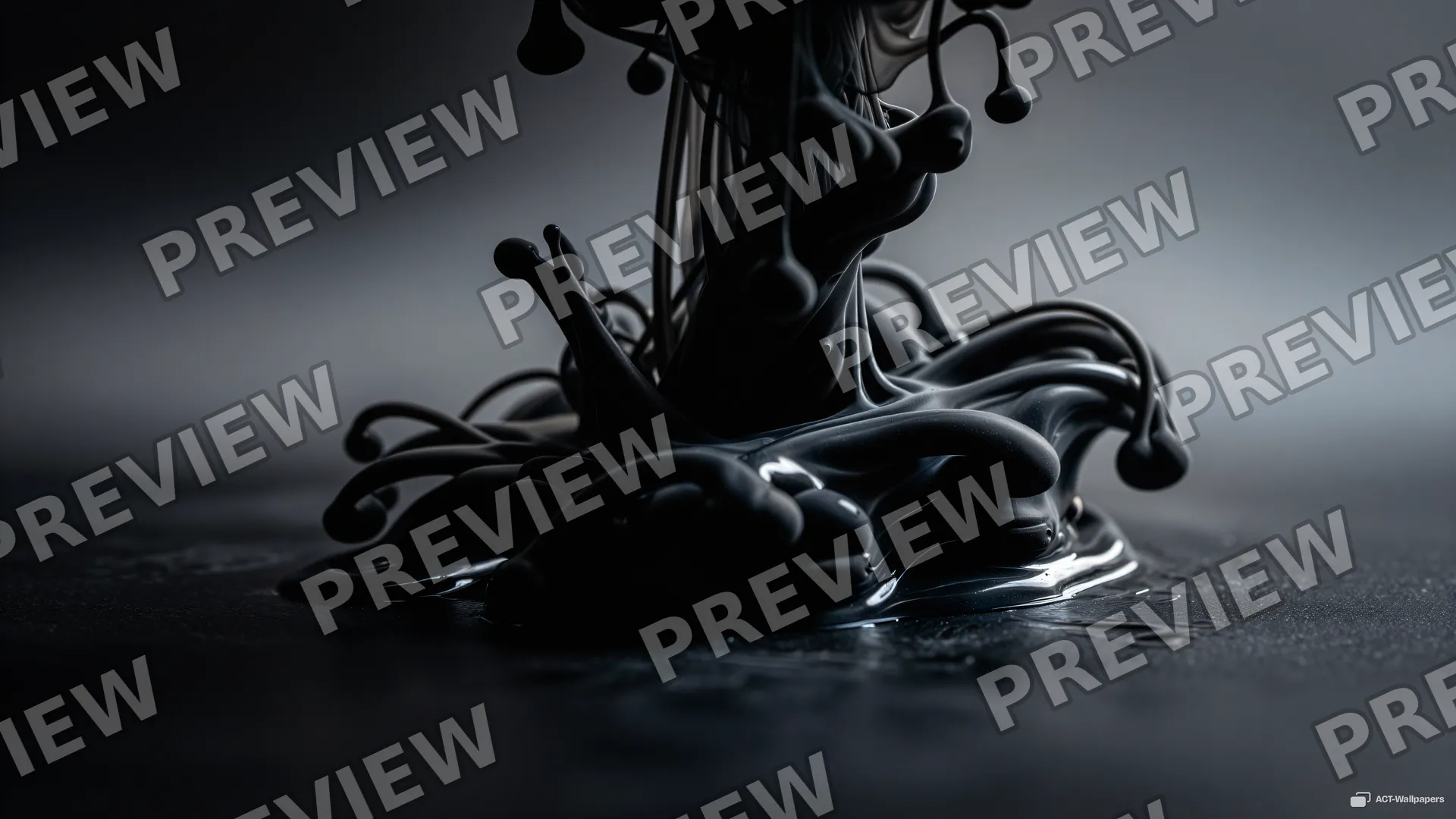Ink Viscosity Study — Dark fluid 4K wallpaper