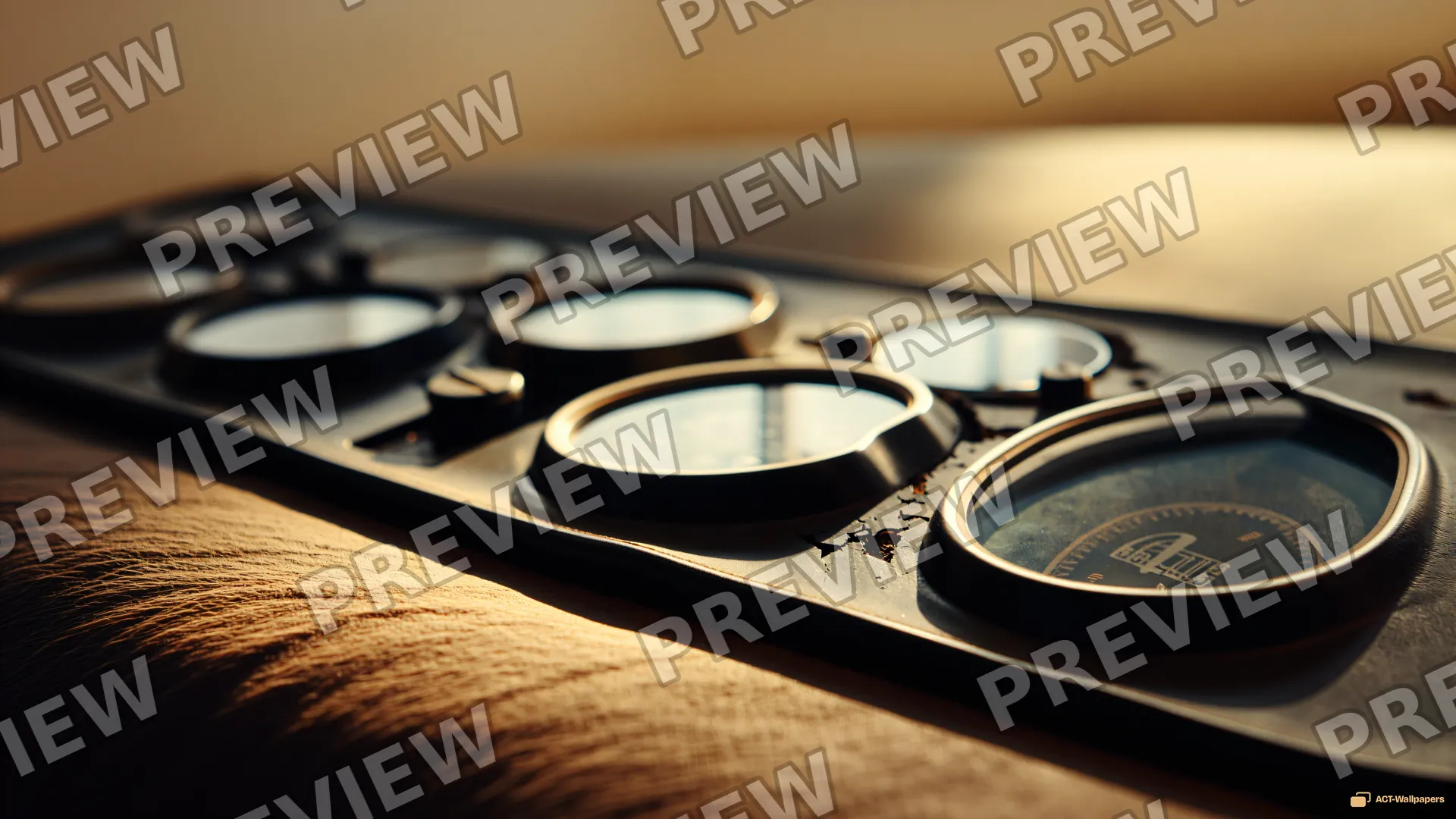 Aged Dashboard Detail — Analog macro mechanics 4K wallpaper