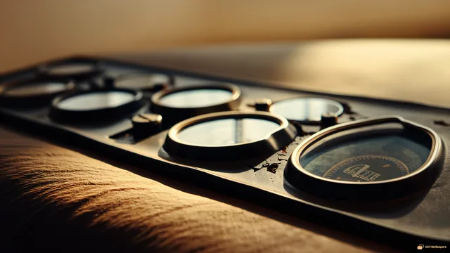 Aged Dashboard Detail — Analog macro mechanics 4K wallpaper