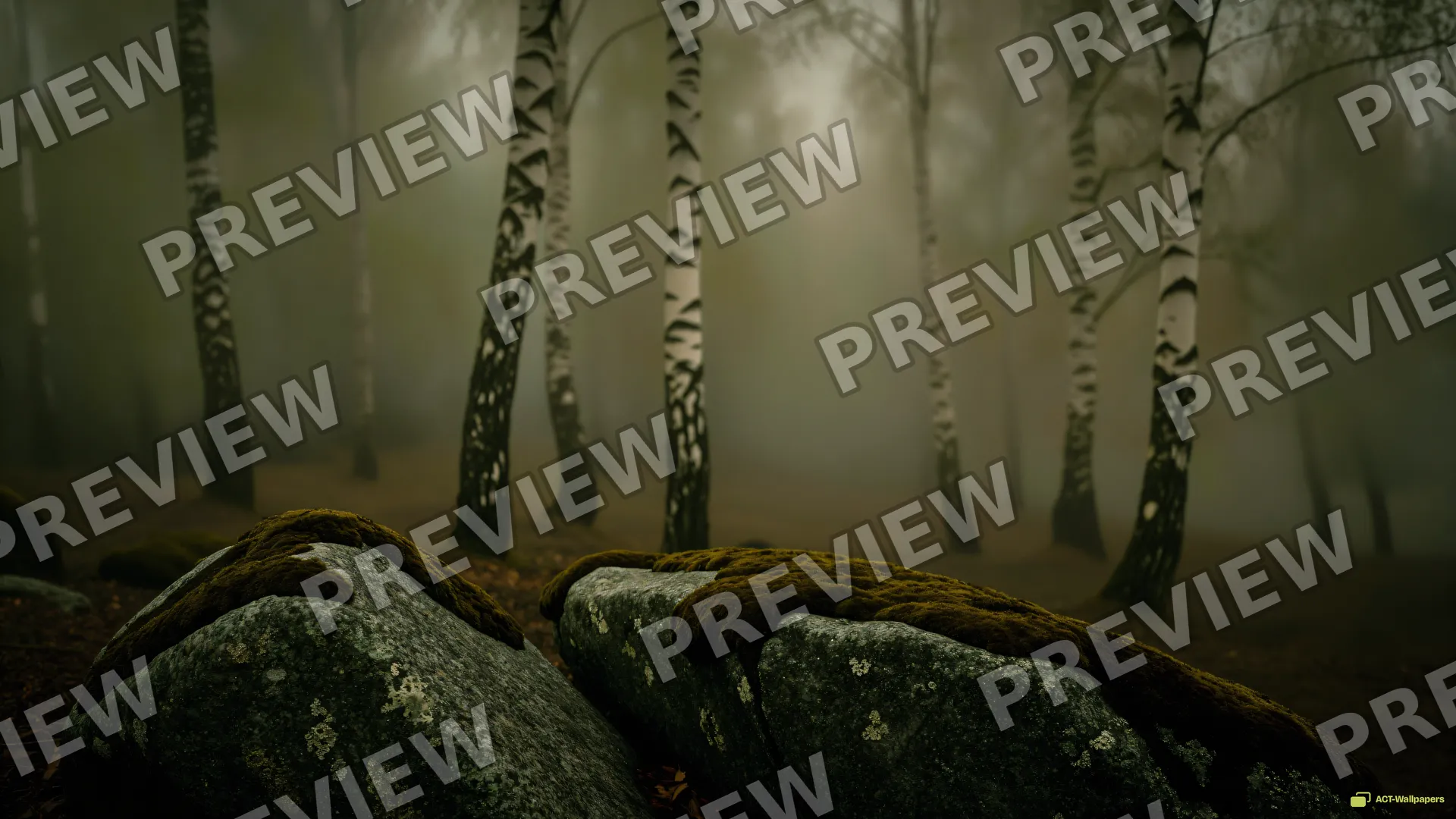 Sage Mist Forest — Sage atmosphere 4K wallpaper