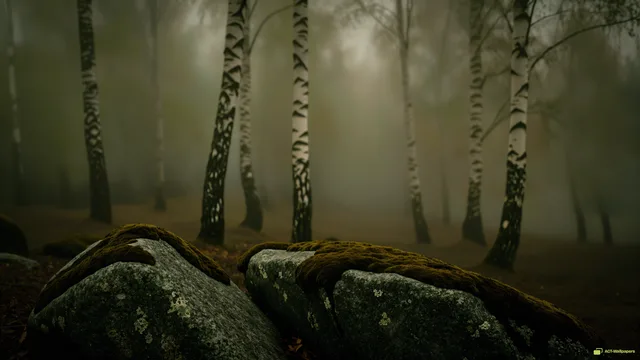 Sage Mist Forest — Sage atmosphere 4K wallpaper