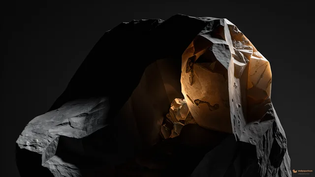 Quartz Basalt Transmission — Crystals & minerals 4K wallpaper