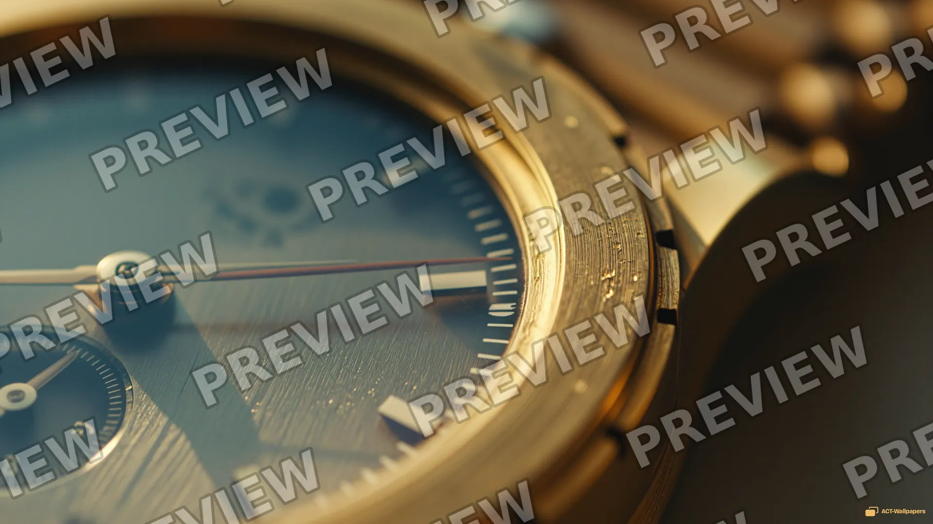 Worn Chronograph Detail — Analog macro mechanics 4K wallpaper