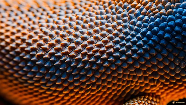 Bearded Dragon Scale Macro — Lizard scales 4K wallpaper