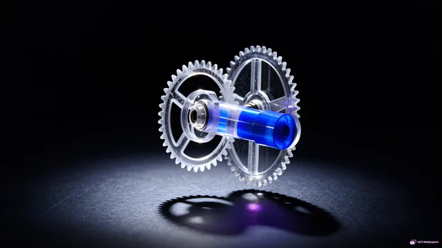 Spectral Quartz Escapement — Crystal machines 4K wallpaper