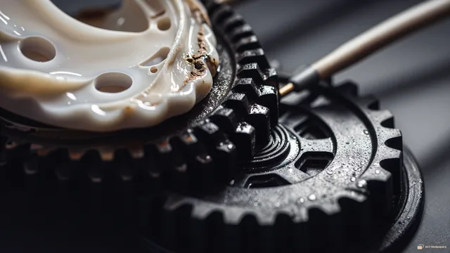 Biomechanical Piston Macro — Organic machines 4K wallpaper