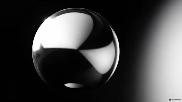 Chrome Void Reflection — Chrome texture 4K wallpaper