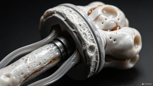 Biomechanical Piston Macro — Organic machines 4K wallpaper