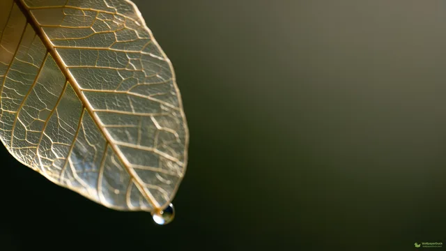 Translucent Fern Petal — Botanical macro 4K wallpaper