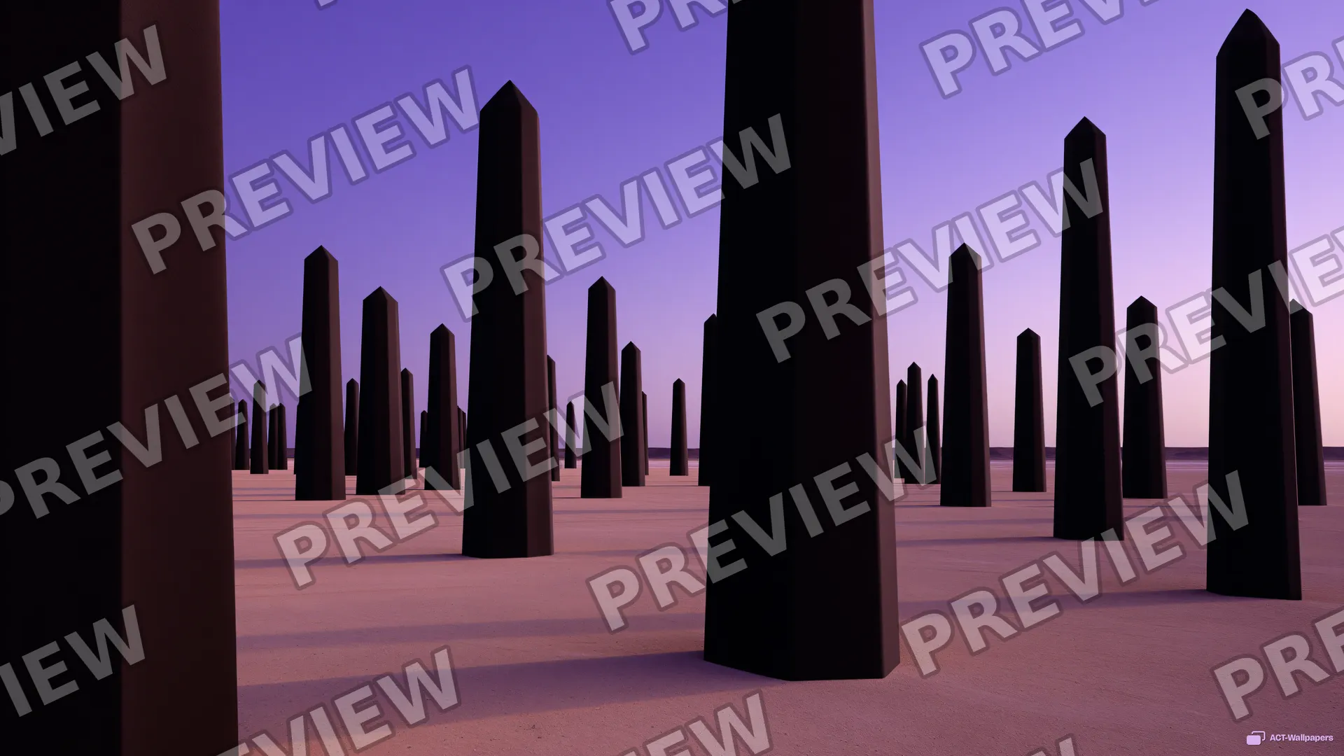 Hexagonal Twilight Monoliths — Carbon columns 4K wallpaper