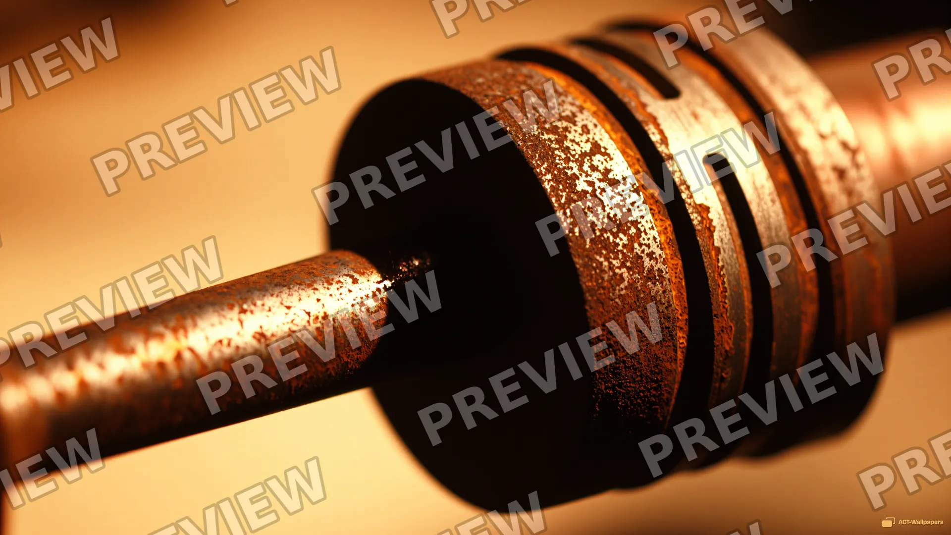 Rusted Piston Macro — Analog macro mechanics 4K wallpaper