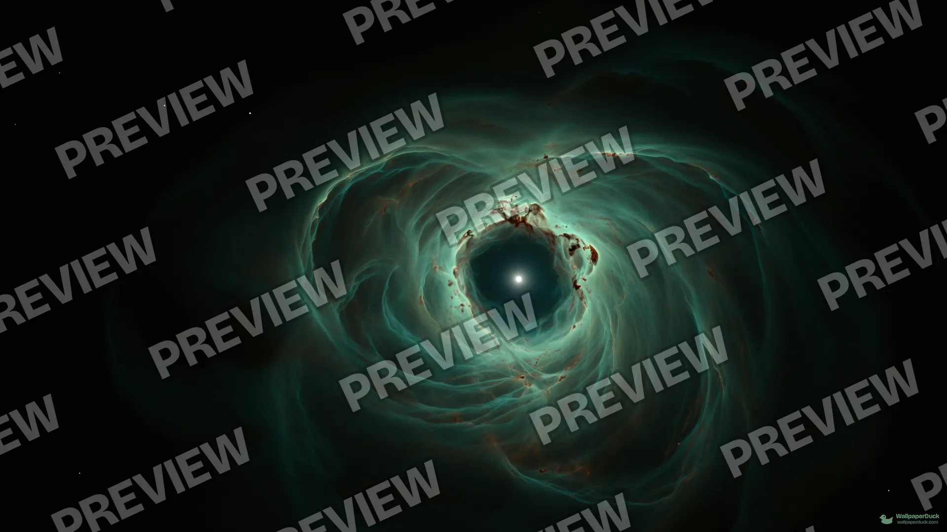 Solitary Teal Shell — Cosmic & astrophotography 4K wallpaper