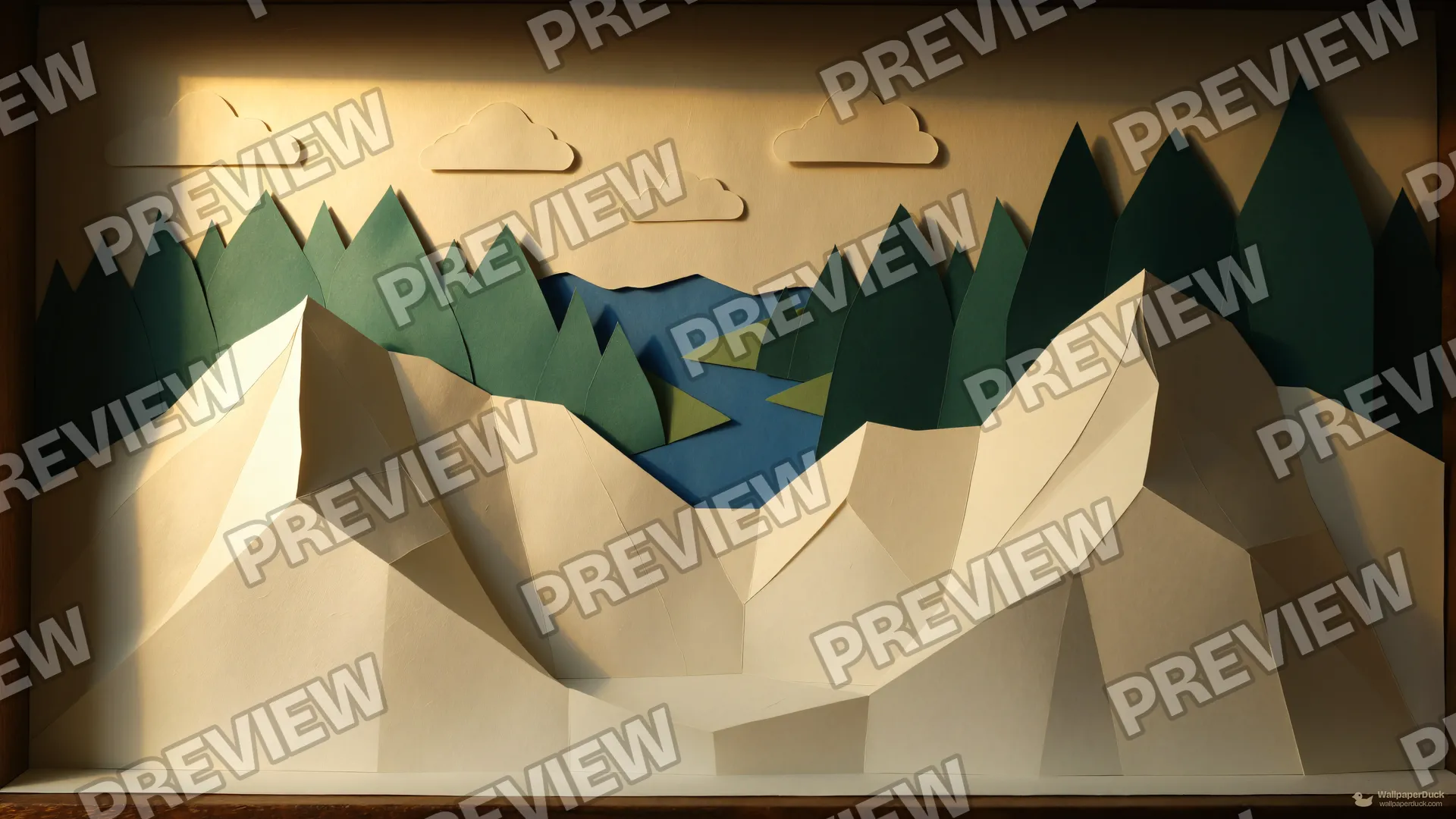 Matte Paper Diorama — Paper dioramas 4K wallpaper