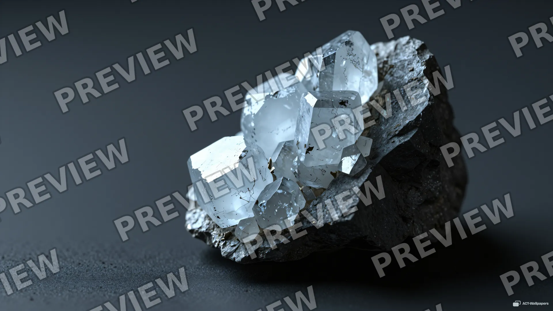 Basalt Crystal Refraction — Crystals & minerals 4K wallpaper