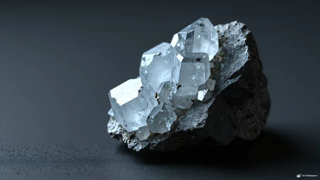 Basalt Crystal Refraction — Crystals & minerals 4K wallpaper