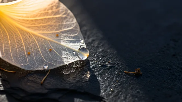Amber Petal Macro — Botanical macro 4K wallpaper