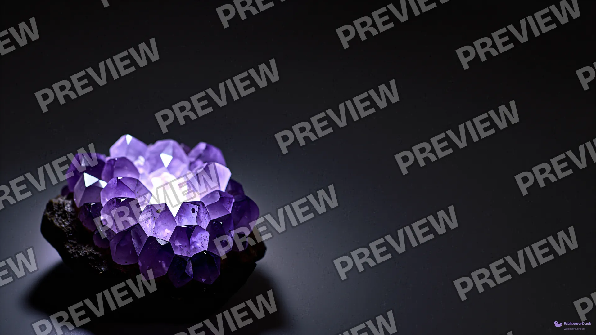 Amethyst Basalt Transmission — Crystals & minerals 4K wallpaper