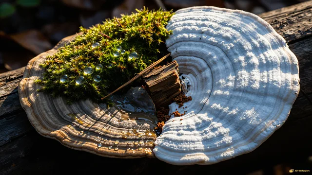 Reishi Split Season Macro — Split-season sports 4K wallpaper