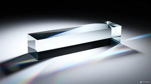 Prismatic Refraction Study — Glass & light 4K wallpaper
