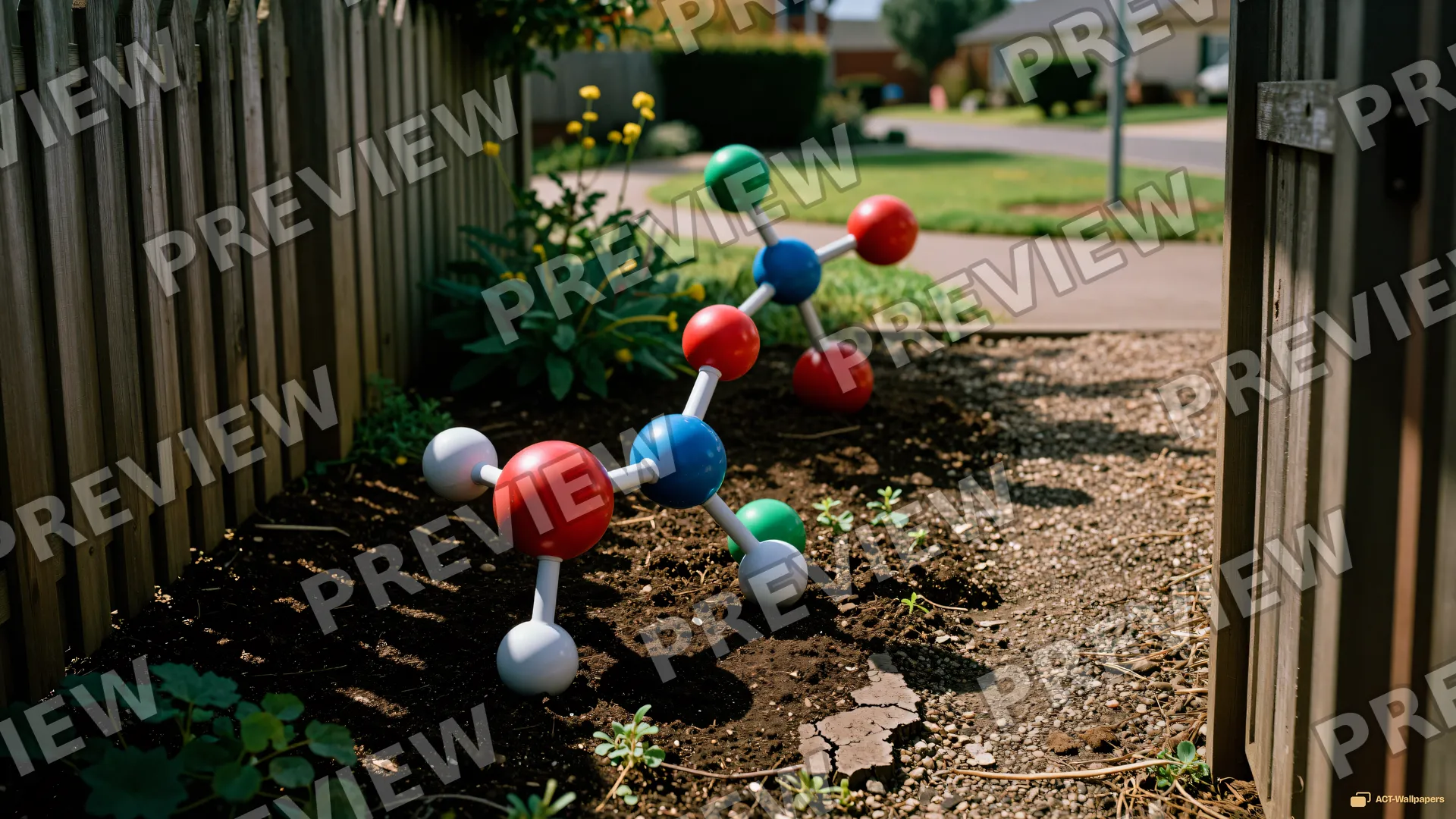 Molecular Garden Path — Molecule garden 4K wallpaper