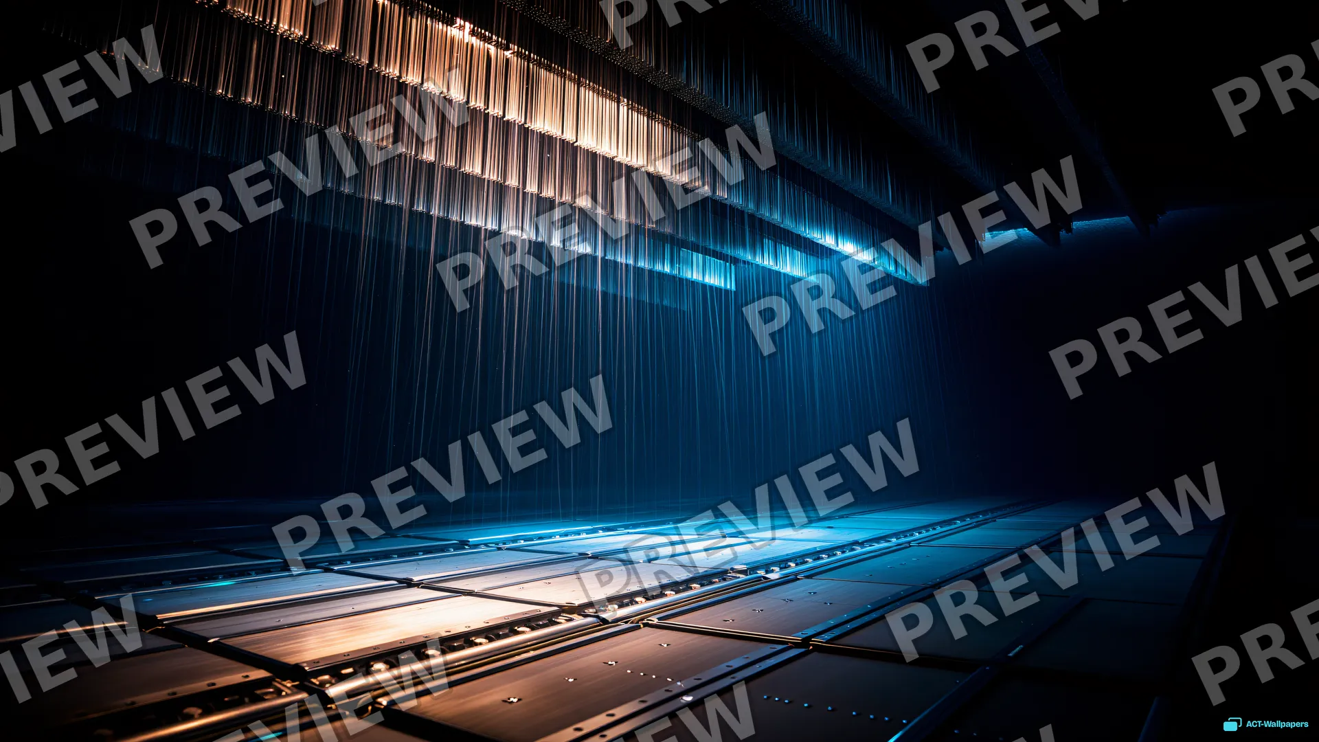 Fiber-Optic Cavern Mainframe — Underwater 4K wallpaper