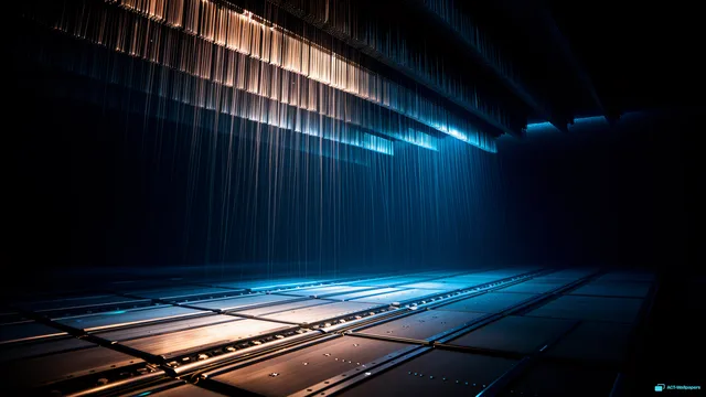 Fiber-Optic Cavern Mainframe — Underwater 4K wallpaper