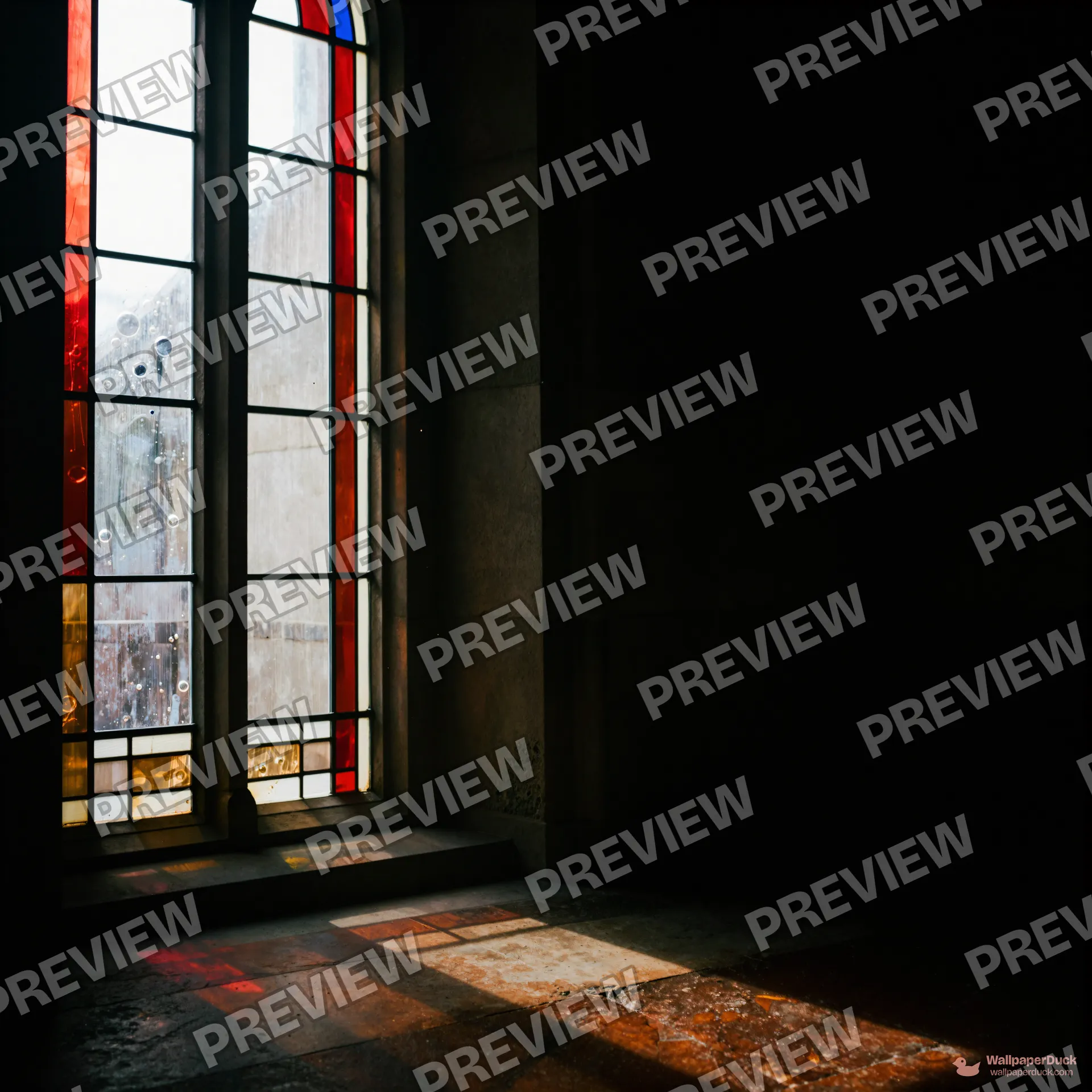 Cathedral Light Study — Stained-glass light 4K wallpaper