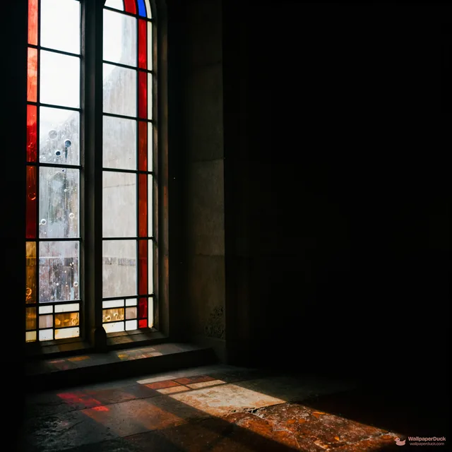 Cathedral Light Study — Stained-glass light 4K wallpaper