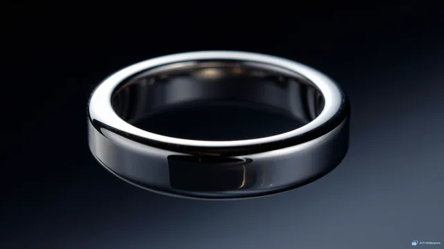 Chrome Torus Reflection — Chrome texture 4K wallpaper