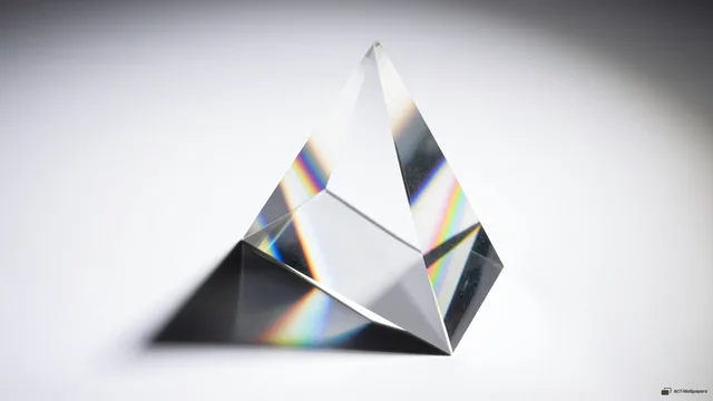Optical Prism Caustics — Glass & light 4K wallpaper