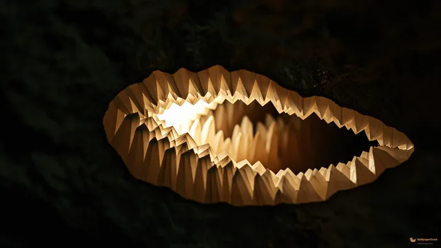 Calcite Geode Cross-Section — Crystals & minerals 4K wallpaper